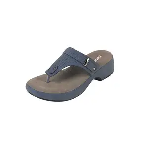 Mochi Women's Blue Open Casual - Slippers with Flat sole UK/6 EU/39 (32-1372)
