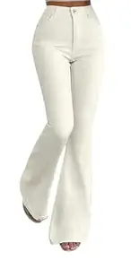 ADBUCKS Women's Wide Leg Fit High Rise Jeans II Bootcut Jeans II