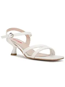 Bata Womens Kenny Sandal Heels, White, (6611647), UK 6