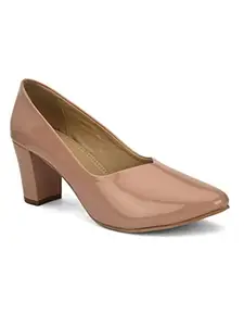 pelle albero Women Pink Slip-On Block Heel Sandals