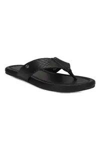 Louis Philippe_Mens_Sandal_(LPSCRRGFF2022001_Black_40)