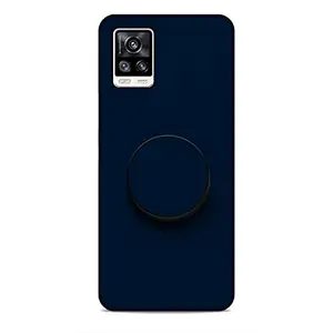 Screaming Ranngers Designer Printed Hard Plastic Matt Finish Mobile Case Back Cover with Mobile Holder for Vivo V20 (Blue Colour)