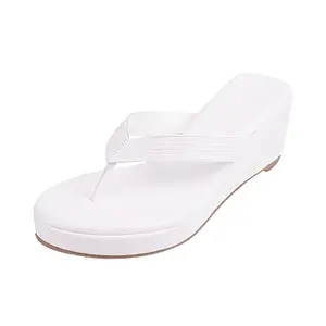 Mochi Womens Synthetic White Slippers (Size (7 UK (40 EU))