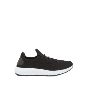 shoexpress Women's Textured Running Shoes with Lace-Up Closure Black 3.5 Kids UK (NC-18442)