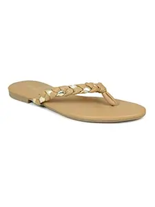 INC.5 Women's Casual Slip-On Dark Beige