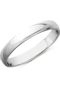 DAKSH Silver Finger Ring Band in Pure 92.5 Imported Rhodium | Comfort-Fit for Men & Women | Thumb Ring | Perfect for Everyday Wear