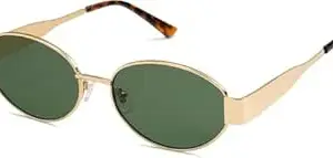 CREEK Retro Oval Sunglasses for Women & Men | Trendy Metal Sun Glasses Classic Shades | UV400 Protection