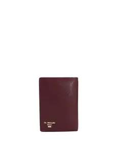 Da Milano Genuine Leather Red Trifold Womens Wallet (10029E)