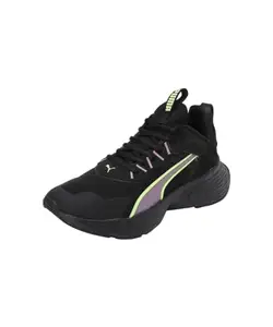 Puma Womens Softride Sway Black-Mauved Out-Fizzy Apple Running Shoe - 5 UK (31031816)
