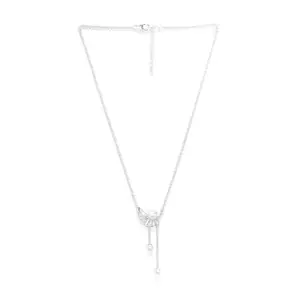 Shaya by CaratLane Play Of Pearls Necklace in 925 Silver for Women