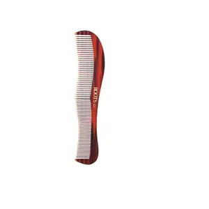 ROOTS Comb | Dual Teeth & Wavy Comb | Rounded Teeth prevent Hair & Scalp damage | For Women with Straight, Long, Silky, Wavy Hair | Wet & Dry use | Less-Static | Length - 10.4 Inch | Model No - C1