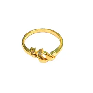 SH Fashions Panchaloha (Impon) 2 Stone Fancy Copper Onyx Ring