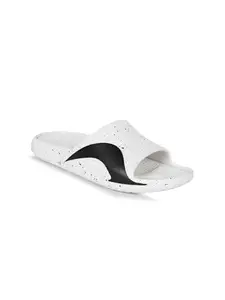 AADI Men's White Lightweight Comfortable Indoor Outdoor Daily Use Casual Sliders/Flip Flop & Slippers