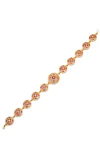 Sparkling Women's Traditional Jewellery Gold Plated Seesful/Seespatti/Mathapatti for Women And Girls