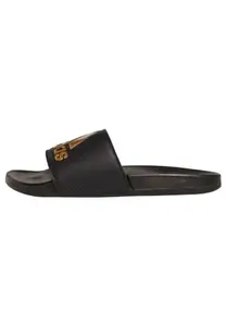 Adidas mens ADILETTE COMFORT CBLACK/GOLDMT/CBLACK Slipper - 10 UK (GY1946)