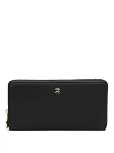 Da Milano Genuine Leather Black Women Wallet (0840OL)