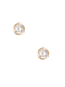 Adwitiya Collection Gold Plated Stone Studded Handcrafted Studs|Trendy Stylish Earrings for Womens & Girls