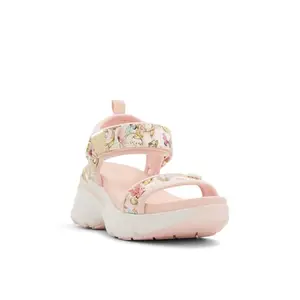 Aldo EULALIA-IN950 Ladies PINK OVERFLOW Wedge Sandals