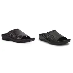 Liberty Men META-2 Brown Slipper - 9 UK Men META-2 Black Slipper - 9 UK