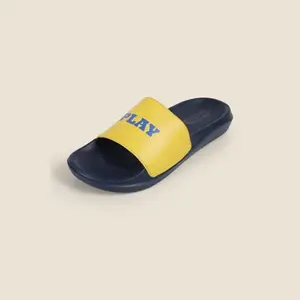 Metro Men's Yellow Open Sporty Casual Flat Slider UK/6 EU/40 (207-65)