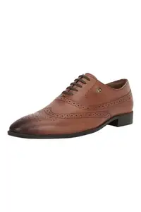 Louis Philippe Men's Tan Formal Shoes