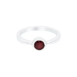 Hiflyer Jewels Natural Red Garnet Bezel Setting Ring In 925 Sterling Silver, 925 Stamp Jewelry, Dainty Gift For Women and Girls (16)