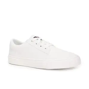 Tommy Hilfiger Polyurethane Solid White Women Flat Sneakers (F23HWFW024) Size- 37