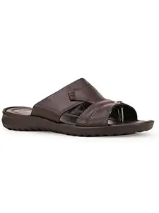 Bata Men CEAZE Brown Sandals, Size- 9
