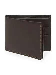 TEAKWOOD LEATHERS Men's Genuine Leather Bi Fold Wallet, Leather Wallet for Men (Dark Brown)