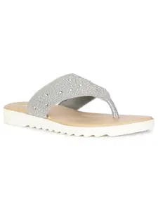 Bata Women's Slip-on Sandal - GREY (5 UK) (5792485)