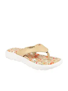 Carlton London Sport Women Gold Flip Flops,4 UK,CL-KI-W-5001_GOLD