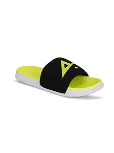 AADI mens MRJ1455 Yellow Flip-Flop - 2 UK (MRJ1455)