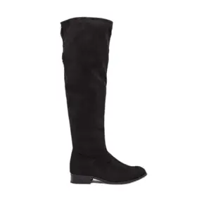shoexpress Women's Solid High Shaft Boots with Zip Closure and Heels Black 3.5 Kids UK (B753483)