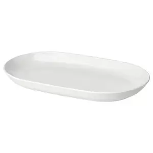 Digital Shoppy GODMIDDAG Serving Plate, White, 32x18 cm (13x7)