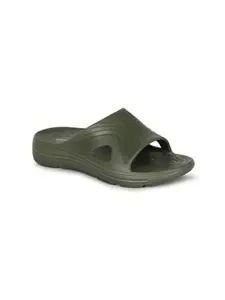 AADI Men's Green Lightweight Comfortable Indoor Outdoor Daily Use Casual Sliders/Flip Flop/Slippers