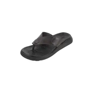 Metro Men Brown Faux Leather Casual Light Weight Comfort Chappal UK/9 EU/43 (16-1002)