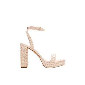 Aldo Lulu Women's Light Pink Block Heel Sandals Size 8