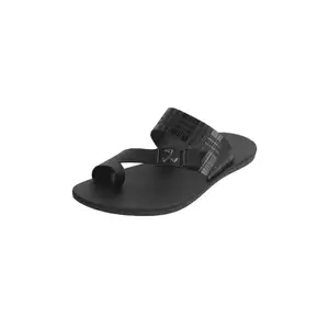 Mochi Men's Black Fashionable Toe ring Slipper UK/10 EU/44(16-1062)