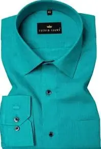 Men’s Solid Formal Shirt – Full Sleeve Cotton Blend for Office and Casual Wear