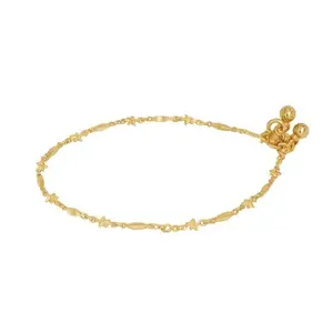 Starfish Design Gold-Plated five metal Anklet for Women with Bell Charms/panchaloha/impon anklet for women/trendy anklet for girls