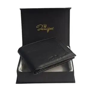 Danique Leather Wallet for Men I 3 Credit/Debit Card Slots I 4 Secret compartments I 1 Coin Pocket & 2 Currency Compartments I Original Leather Wallet (Cr)