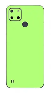 AtOdds - Realme C21y Mobile Back Skin Rear Screen Guard Protector Film Wrap with Camera Protector (Coverage - Only for Back & Camera) (Dark Glow)