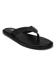 Extrimos Men's Black Casual Slippers (CEX-08-BL_42)