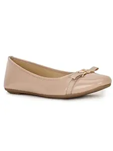 Bata Women's Slip-on Ballet Flats - Beige (5UK) (5518627)