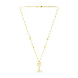 WHP Jewellers WHP 22kt Gold Devesh Necklace For Women, BIS Hallmark Necklace Set For Women Pure Gold, Bridal Jewellery Set For Wedding, Gold Choker