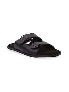 Extrimos Black Synthetic Casual Slipper For Men-EXFS-23-BBL-6