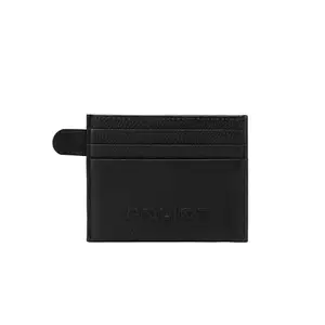 POLICE Genuine Leather Barg Black Card Case with Multicard Slot |Leather Slim Skinny Fit 7 Credit Card Slots for Men & Women