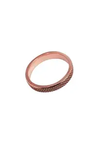 Copper Classic Finger Ring Men/Women ((22 (25 MM X 22 MM X THIK 1.5 MM X width 5 MM))