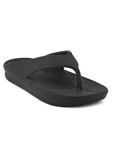 Carlton London Men's BLACK Slides 8 UK (CL-D-M-115)