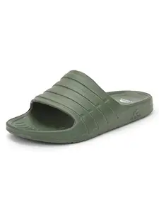 ADDA (LABEL) ADDA TM-SUPERLIGHT Men Olive Solid Slide